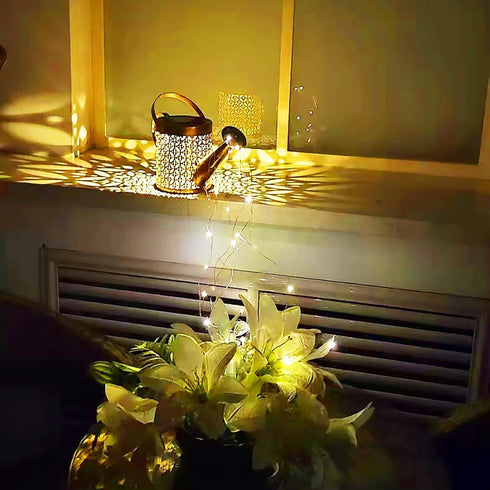 Yckeogln Solar Watering Can Lights Outdoor Garden,Outdoor Light Garden Plant Ornaments Solar Powered Waterproof Retro