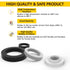 135 PCS Rubber Washers, Shower Hose Washers, 16 Sizes Rubber & Silicone Gasket Kit for Sealing Repair