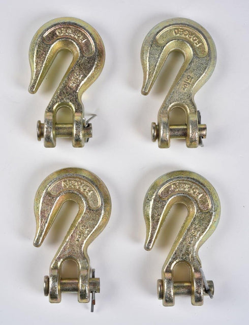 Clevis Grab Hook, 4,700 LBS Working Capacity, Grade 70, Compatible with 5/16" Tow Chain, Package of 4