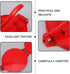 PERSELOSO Aluminum Alloy Tortilla Press Dough Tortilla Presser Manual Corn Flour Pressing Tool for Home Kitchen Red