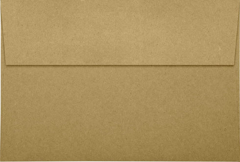 LUXPaper A8 Invitation Envelopes | Peel & Press | 5 1/2" x 8 1/8" | Grocery Bag Brown | 70lb. Text | 50 Qty. by LUXPaper