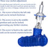 10 IN 1 Magnetic Ratcheting Multi-Bit Screwdriver Set, Adjustable S2 Steel Tool Kit with Blue Shaft