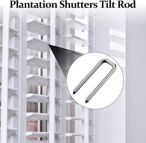 Jetec 85 Pieces Repair Plantation Shutters Tool Set - Louvers Staples Shutter Replacement Repair Pins