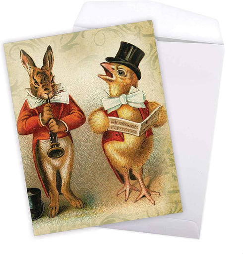 The Best Card Company Jumbo Easter Greeting Card (1 Pack) 8.5 x 11 Inch with Envelope - Jumbo Funny Bunnies