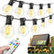 Nisocy Solar String Lights Outdoor Waterproof with Remote & Timer, LED Shatterproof