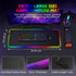 Hcman RGB Gaming Mouse Pad - Large LED Light Mousepad with Non-Slip Rubber Base (31.5 x 12 Inch)