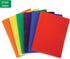 Plastic Pocket Folders, Colored Heavy Duty Durable Poly, 2 Pocket Folder, 3 Prong Fasteners, with Business Card Slot - 11" x 8 1/2" Sheet Size (Green) by Klingy