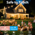 71Ft 200 8 Warm White Christmas Lights, LED Warm White Christmas Lights, UL Certified Plug in Twinkle Lights Outdoor