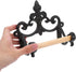 2pcs FOMIYES Vintage Rustic Cast Iron Toilet Paper Holder Wall Mounted Bathroom Paper Towel Rack Farmhouse Style Tissue