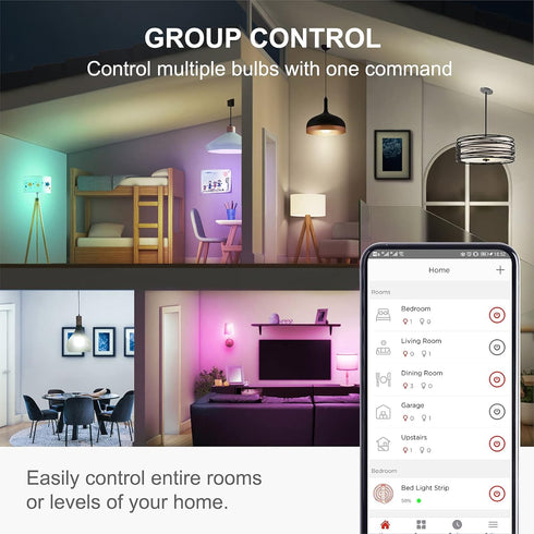 Sengled Bulb, Bulb, Bulbs Bulbs A19 Bulbs, 1 Pack Smart Light Color Changing Light WiFi Light No Hub Required, Smart