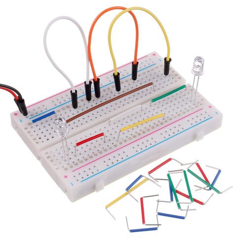 BOJACK 14 Values 840 pcs Solderless Flexible Breadboard Connecting Line Cables, Breadboard Jumper Wires Kit