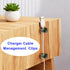 Hpgoxkd 4 Sets Cord Holder for Nightstand,Antique Copper Metal Charger Holders for Cords Organizers for Desk, Office