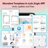 NHOWIN 4 Sticker Printer, Portable Thermal Bluetooth Inkless Label Maker with Roll Paper, Mini Sticker Maker Machine