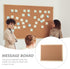 NUOBESTY Cork Board 30x40cm Dual Sided Bulletin Board, Wall-Mounted Presentation Message Pin Board for Office Home