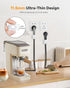 YRBIA 6 Pack Clips+2 (20 11.5mm Magnetic Cable Sheets Lables) Cute Self-Adhesive Sticker Lables, Ultra Slim Smooth
