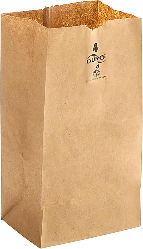 Kraft Paper Bags FSC - MADE IN USA (500ct, 4 lb)