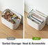 Set, 3Pcs 3-Size A4/5/6 SHIMOYAMA Mesh Storage Bag Double Nylon Mesh Bags for Lego Bricks, Puzzles, Zipper Pouch