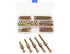 LBY 25 Sets 1/4×13mm Threaded Inserts Nuts and Bolt Assortment Kit, Zinc Plated Carbon Steel
