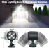 6000K 8W 600 2 Packs Motion Sensor Outdoor Lights, Battery Motion Sensor Light Outdoor, LED Spotlight Outdoor, LM
