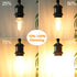 BRIMAX F15 8W LED Porch Light Bulb, E26 Medium Base, Dimmable 2700K Warm White, 4 Pack