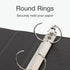 Oxford 1.5" Round Ring Binders, View Binder with Covers on 3 Sides, Non-Stick, PVC-Free, Black, 350 Sheet Capacity