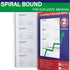 Gimehome 2-Part 7-5/8" 11" 200 Sets 4 Page(1pack) Money and Rent Receipt Book Carbonless x Spiral Bound per Book