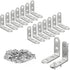 Blingstar L Bracket Stainless Steel Corner Brace 16Pcs 1.57x1.57 Inch Right Angle