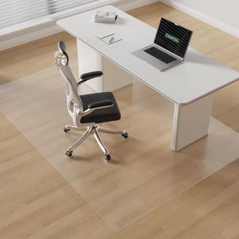 60"x75" Chair Mat for Hard Floors, tixpol Office Chair Mat for Hardwood Floor, Non-Slip Plastic Floor Mat for Chairs