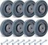 Shopping Cart Wheels Replacement | 8 Pack Shopping Cart Caster, 5-inch Diameter