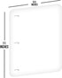 Full Page Flat Sheet Lifters, Letter Size 11 X 8.5 Inch, 3-Hole Binder Separators 4-1/4" Hole Spacing, Natural White (10 Pack)