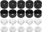 uxcell 10 pcs 20mm LED Lens 15 Degree with Black Holder for 1W 3W High Power LED Light