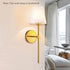 Sets 2, Wall Sconces of Retro Industrial Wall Lamps, Vanity Sconces Wall Lighting with White Fabric Shades, Wall Lights