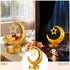 Cinnvoice 2026, Ramadan Decorations Moon Ramadan Lights for Table Home Crescent Lunar Moon Lamp for Eid Mubarak Decor