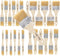 Bates- Chip Paint Brushes - Assorted Sizes, 24 Pack Natural Bristle Painting Brushes Set