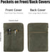 Field Notes Notebook Cover for 6.7 X 9.8 Inch with A5 Journal Cover, Zipper Pocket Planner for Pen Holder, Waterproof