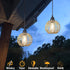 TWINKVILLA Bulb, Porch-2Pack Battery Operated Hanging Pendant Lantern Lights, Outdoor Chandelier Light with Warm White