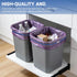 Darlingao Set 3, 1330 Trash Can Rubber Bands of Heavy Duty Elastic Garbage Can Bands Fit Gallon Trash Cans, Secure