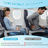 XGPGBXGT Press Type Inflatable Travel Cushion Airplane Seat Cushion, Built-in Air Pump Portable Airplane Seat Cushion