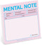 Knock Knock Mental Note to Do Sticky Note Pad, 1-Count, 3 x 3-inches, 100 Sheets (Pastel Edition)