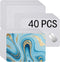 OKBA 40 PCS White Mouse Pad 3mm Thick for Heat Press Printing,Bulk Mousepad