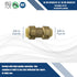 5 Pcs XFITTING Push Fit 3/8 Inch Coupling, 3/8" Push Fit