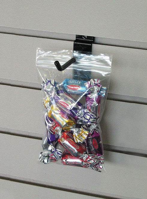 APQ Plastic Zip Bags for Packaging, 6 x 9, Pack of 100 Sealable Cookie Bags with Hand Hole