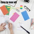 Koogel Top Bound Pocket Notebooks, 3x5 Lined Spiral Memo Pads, 50 Sheets/6 Pads, Durable Cover for Office School