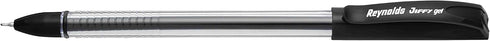 Reynolds Jiffy 0.5mm Needle Point Gel Pens, Black Ink, Pack of 40 (Ship From India)