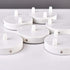 1-Port 4.7in (120mm) (BA-C101W) BRIGHTTIA White Ceiling Canopy with Nylon Cord Grip - Plug-in Pendant to Hardwire