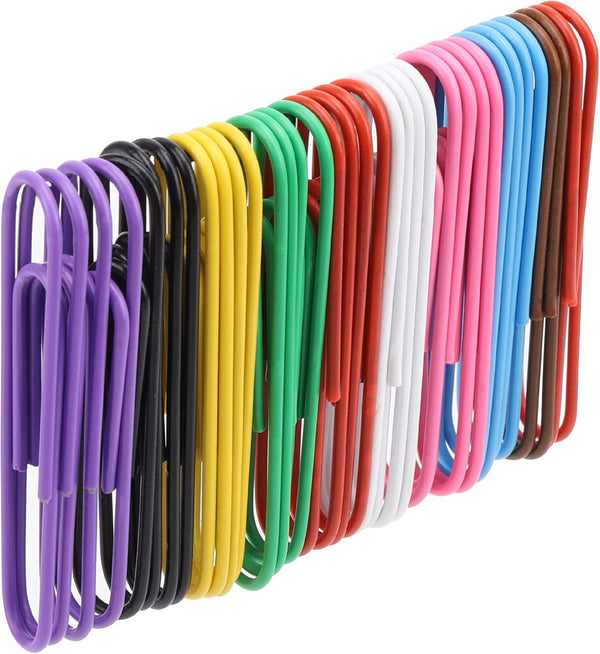 Paper Clips, 400 Pcs, Medium Jumbo Colored Paper Clips for School Office Personal Use