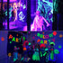 6 Pack 7Ft 20LED OMIKA Black Light Fairy Lights Battery Operated, UV Black Christmas Lights String Flexible Waterproof