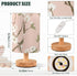 Sgaesgte Pink Floral LED Table Lamp, Bedside Lamp with Linen Lampshade, Flicker-Free Eye Care USB Plug in Nightstand