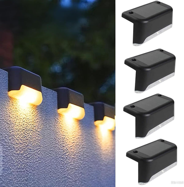 Solar Deck Lights Outdoor, Waterproof Solar Step Lights, Outdoor Solar Lights for