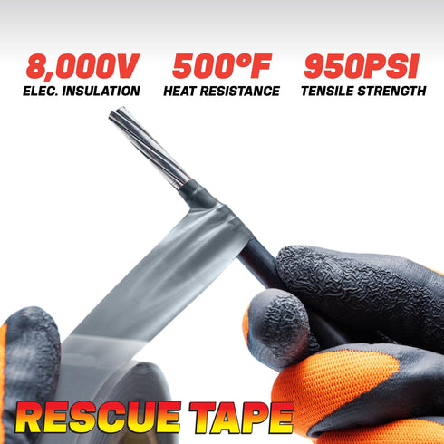 Bond It Rescue Tape, 1" x 12', Blue, Self-Fusing Silicone for Emergency Plumbing & Electrical Insulation